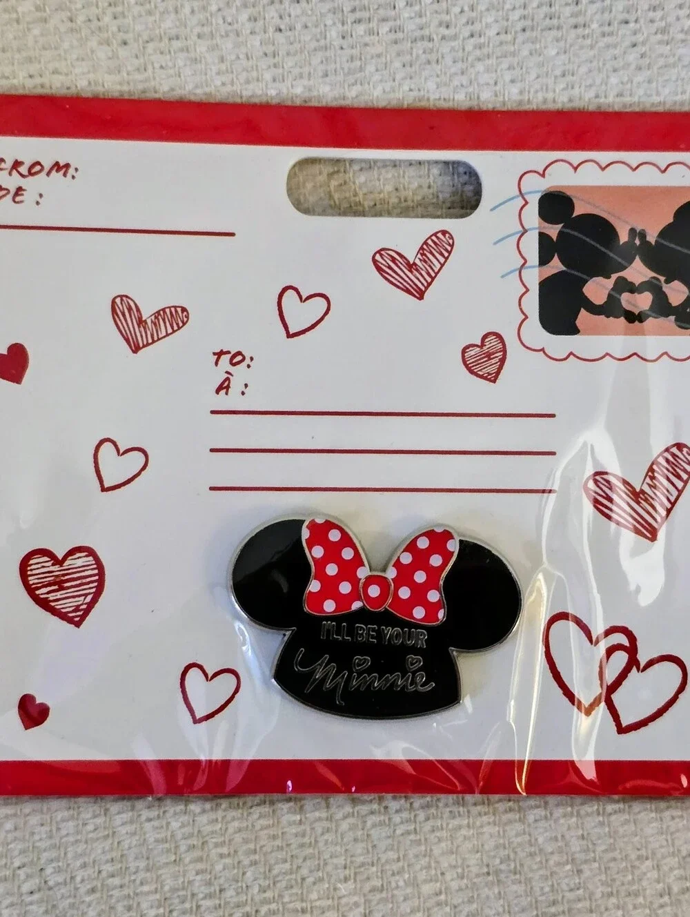 New Disney Store Valentine's Day I'll Be Your Minnie Pin - Minnie Mouse